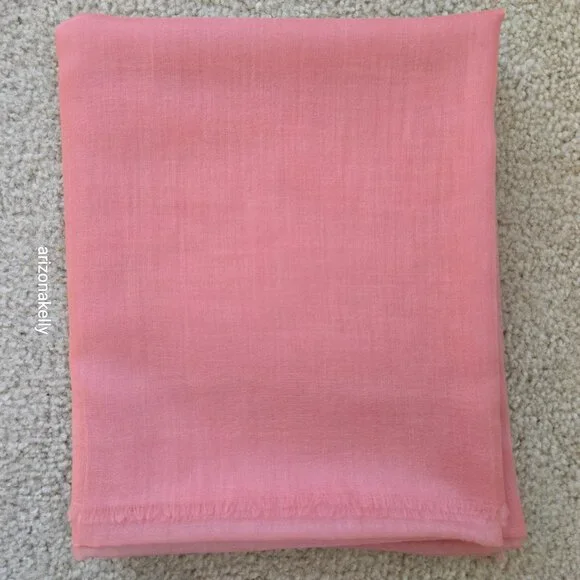 Ovcio Featherlight Cashmere Scarf in Azalea Pink - Picture 8 of 12